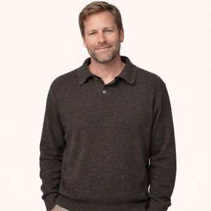 💖 Vintage 90s Knightsbridge Men’s Classic Brown Sweater. Size XL.